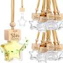 24 Pcs Employee Appreciation Gifts 8ml Car Diffuser Air Freshener Hanging Ornament Empty Glass Essential Oil Bottle Thank You Gift for Volunteer Administrative Professionals Staff Coworker Teacher