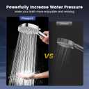 Filtered Shower Head with Handheld, High Pressure 7 Spray Showerhead with Filters, Detachable Shower Heads, Water Softener Filters for Hard Water - Remove Chlorine