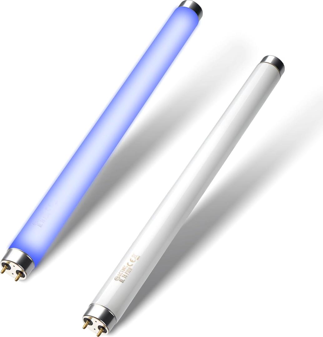 LiBa Bug Zapper Replacement Bulb Light Tube 10W for 20W Electronic Bug Zapper, T8 UV Lamp Bulbs for Indoor Outdoor Mosquito Zapper Lamp (2 Pack), Fit LiBa Bug Zapper Indoor