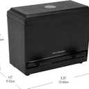 Mind Reader Compact Straw Dispenser or Pencil Dispenser, Countertop Organizer, Plastic, Black
