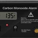 Marine Carbon Monoxide Detector with Customizable Alarms, LED Indicator Light and 100dB Loud Alarm, Including a 12V 3A Normally Closed Relay, Provide You with Additional Security Protections HMCOA-01