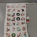 LYSXP Christmas Advent Calendar 2025 Countdown Fabric Wall Hanging Advent Calendars With 24 Pockets 13x23.5 Inch with 15 PCS Christmas Candy Bags