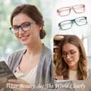 SKYOAK Trendy TR90 Progressive Multifocus Reading Glasses for Women +2.5x