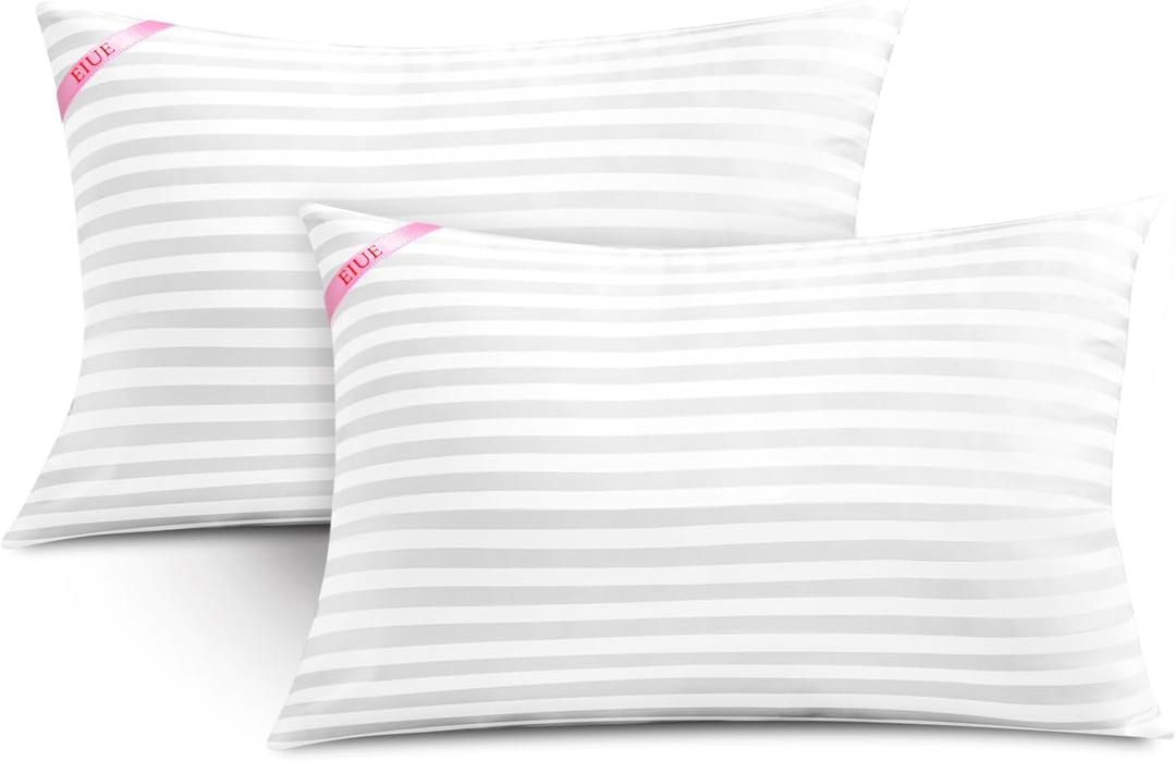 EIUE Throw Pillow Inserts, Machine Washable Pillows,Premium Polyester Fiber Fill for Sofa Bed & Decorative Cushions (White, 12x20inch)