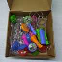 Liliful 16 Pcs Light up Gyro Wheel Retro Rail Twirlers Flashing Fidget Wheel Vintage Fidget Toy for Teens Gifts Christmas Stocking Stuffers, Wave and Circular Rail