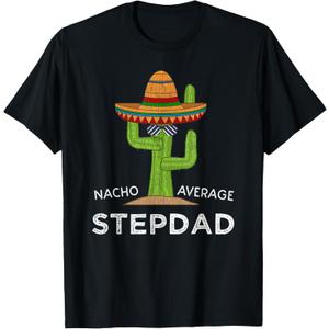Fun Hilarious Stepfather Humor | Funny Stepdad T-Shirt Large