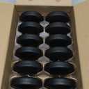 Set of 12 3 inch Black Floating Candles Large Unscented Dripless Water Wax Halloween Candles for Vases, Centerpieces at Wedding, Party, Pool, Halloween Holidays - 10 Hour Burning