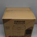 DEIME Air Fryer, Small Digital 3 Qt Airfryer Space Saving Compact, Bake, Reheat, Roasts for Quick Easy Meals, Mini Compact & Quiet, Nonstick & Dishwasher Safe Basket (Black)