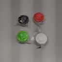 4 Pcs Salt and Pepper Shakers Set Mini Plastic Pepper Shaker with Lid Damp Proof Popcorn Containers Clear Spice Jars Salt Shaker for Travel Camping Picnic Lunch Dining Kitchen (Colorful, Small)