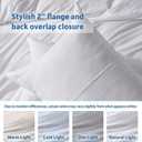 Nestl White Duvet Cover King Size - Soft Double Brushed King Duvet Cover Set, 3 Piece, with Zipper Closure, 1 Duvet Cover 104x90 inches and 2 Pillow Shams