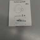 JUYSON Suction Cup Hooks for Shower, Towel Hooks for Bathrooms, Suction Hooks for Windows, Glass, Mirror, Tile, No Drill Shower Hooks for Hanging Loofah, Robe, Matte Black, 2 Pack