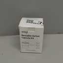 Nessus Reusable Kit for Nespresso Pods Vertuo, Reuse Old Coffee Pods for Nespresso Vertuo: 100 Pcs Aluminum Foil Seal Lid, Holder, Brush, Refillable Vertuo Plus Next Capsule Machine(No Pods Come) (Black)