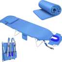 3 in 1 Women Comfort Backpack Tanning Beach Chair with Face Hole & Cushion | Portable Folding Lounge Sun Chair for Adult Outside Reading Sunbathing Poolside Camping | Reclining 6 Position | Royal Blue