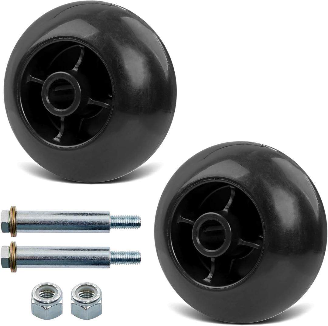 Deck Wheel for Lawn Mower, 03905900 Anti Scalp Deck Wheel Compare with Ariens Gravely Mower Tractors 00473600 06200321 00473800, Aftermarket Double Wheels Kit and Hardware Kit, 2 Pack