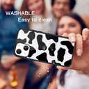 Compatible with iPhone 13 Pro Max Case Cute Cow Print for Girls Women, Hard Back Black White Design Soft TPU Bumper Protective Phone Case for iPhone 13 Pro Max