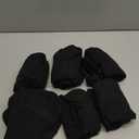 Genina Waterproof Dining Room Chair Cover Set of 6, Stretch Jacquard Seat Covers for Dining Room Chairs, Kitchen Parsons Chair Covers Slipcover Protector (Black)