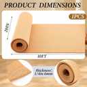 Pangda 20in x 10ft Multi-Purpose Cork Board Roll for Walls, 1/4" Thick | Natural Cork Material, Bulletin Board Roll for Photo and Message Push Pin Displays, Ideal for Home, School and Office