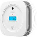 AEGISLINK Interlinked Smoke Carbon Monoxide Detector Combo, Smoke and CO Detector Battery Powered, Wireless Interconnected Smoke and CO Alarm, Digital Display, SC-RF200, 1-Pack