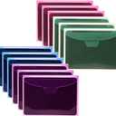 UNIMEIX 40 Pcs Magnetic Sheets for Die Storage Stamp and Die Storage Pockets Die Cut Storage for Card Making (20 Pcs Sheets+ 20 Pcs Bags, 0.8 mm Thickness) (PurpleBlueRedGreen)