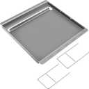Hisencn 19.8" x 19.3" Griddle Inserts for Char-Griller 5050, 3001, 5650, 3030, 3725, King Griller 3008, 5252  Nonstick Cast Iron Flat Top Griddle Replacement for Chargriller Grill Grates