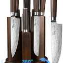 SYOKAMI 2026 Upgrade Knife Set 14 Piece Japanese Style Kitchen , High Carbon Stainless Steel Knives Sets with Steak Knives and Sharpener, Ideal for Gift