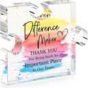 Difference Maker Gift Appreciation Gifts for Leader Boss Employee Coworker Teacher Staff Mentor Coach Manager Appreciation Thank You Gifts Coworker Gifts Office Gifts Retirement Gifts Acrylic Puzzle