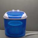 Mini Spin Dryer Portable Washing Machine, Compact Laundry for Home, Apartment, RV, Transparent Blue