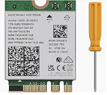 WiFi 6E Wireless Card Intel AX210 NGW Bluetooth 5.3 TriBand 5400Mbps Network Adapter for Laptop Support Windows 10/11 (64bit) M.2/NGFF
