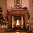 Metal Nativity Sets for Christmas Decorations Black Metal Nativity Scene with Wooden Base for Xmas Home Indoor Mantel Tabletop Office Kitchen Table Shelf Decor (Classic)