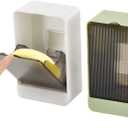 Soap Holder Dish Shower, 2 Pack Bar Soap Holder with Drainage, Self Draining Soap Holder, Wall Mounted Soap Box Tray Container for Bathroom, Bathtub Kitchen Sink, No Drilling, 4 Adhesive Include (Green+white)