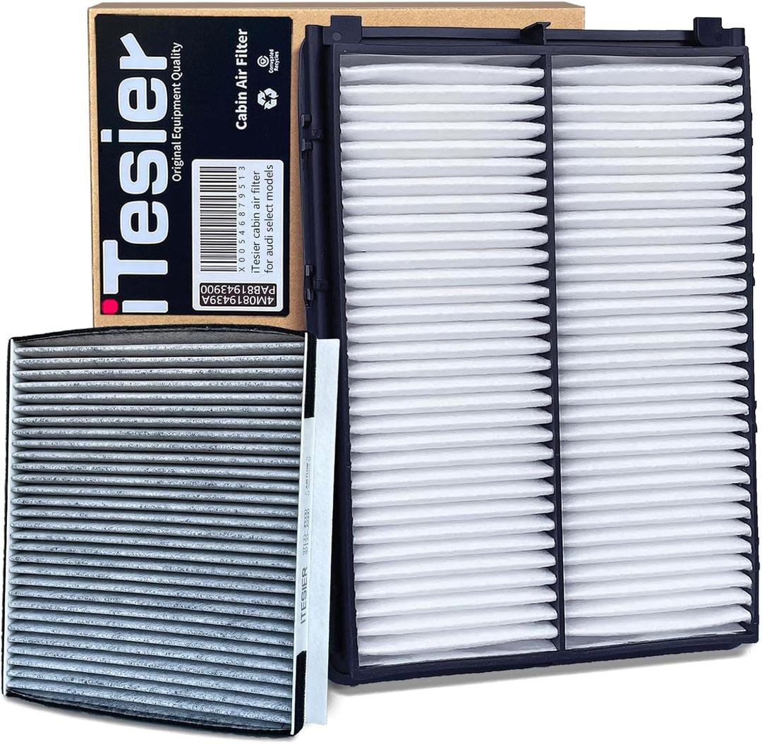 Cabin Engine Air Filter kit for Telluride (2020-2024), Santa Fe 2.0L 2.4L (2019-2020), Replaces 97133-J5000, 97133-3M000, WP10367, 28113-A9100