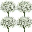 Roberly 30 Pcs Babys Breath Artificial Flowers, 22" Fake Gypsophila Flowers with Long Stems Real Touch Faux Greenery Plants DIY Flores Bouquet for Vase Wedding Floral Party Outdoor Garden Home Decor