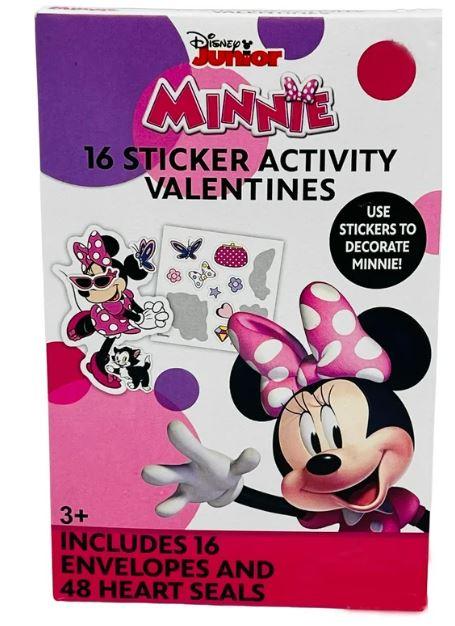 Pack of 3 Minnie Mouse 16 Valentine Cards 