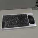 Rechargeable Bluetooth Keyboard and Mouse Combo, Universal Ultra-Slim Wireless Keyboard Mouse Set for Android Windows iPad iPhone Samsung Tablet Portable Compact Keyboard Set (Black)