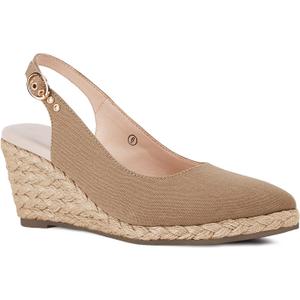 Juliet Holy Womens Wedge Sandals Espadrilles Closed Toe Slingback Buckle Strap Comfortable Casual Summer Wedges Shoes (6.5, Brown)