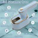 Travel Steamer Iron for Clothes Mini - Portable Ironing Machine Travel Small Size Portable Steamer Travel College Dorm Home Essentials (SkyBlue)
