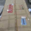 LOAAO 60X30 Inch Brushed Nickel Bathroom Mirror, Rounded Rectangle Silver Metal Frame Mirror, Brushed Nickel, Anti-Rust, Shatter Proof, Hangs Horizontally or Vertically