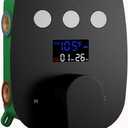 3 Way Matte Black 3 Function Shower Diverter Valve Temperature Control Display Push Botton Shower Diverter Pressure Balancing Modern Valve Trim Rough-In Mixing Shower Valve Kit (Use all options at once)