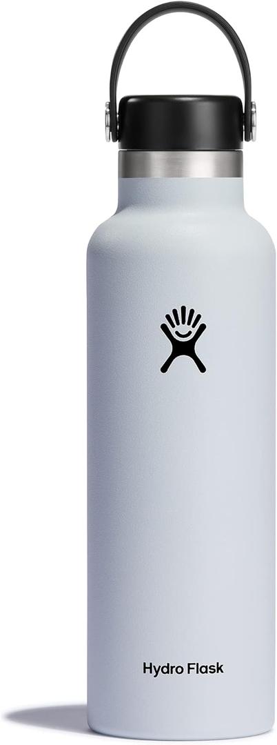 Hydro Flask Water Bottle - Insulated Stainless Steel - Non Spill, Leakproof in 21 Oz White