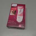 Philips Satin Shave Essential Women's Wet & Dry Electric Shaver for Legs & Body, Cordless, with Hypoallergenic Foil, HP6306/50