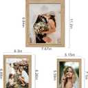 LUCKYLIFE Picture Frame Set 10-Pack, Gallery Wall Frame Collage with 8x10 5x7 4x6 Frames in Natural Woodgrain Finishes