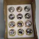 Gold Votive Candle Holders 12Pcs Assorted Gold Mercury Glass Votives Tealight Candle Holders for Table Centerpiece Wedding Bridal Shower Engagement Party Festival Holiday Home Decor