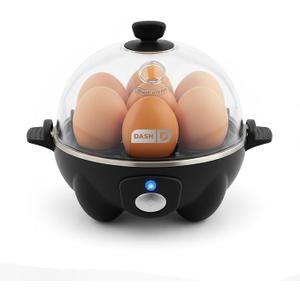 DASH Electric Rapid Egg Cooker for Hard Boiled/Poached/Scrambled Eggs or Omelets with Auto ShutOff Feature, Black, 7 Egg Capacity