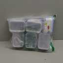 KIGI Small Food Storage Containers, Rectangle, 4-Sided Locking Airtight Lids, BPA-Free Plastic, Leak-Proof, Ideal for Lunch, Meal Prep, Snack & Portion Control, 17 oz / 2.1 Cup, 12 Piece Set