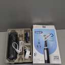 OralB iO Deep Clean Rechargeable Electric Toothbrush, Black, iO Series 3 Limited, 2 Brush Heads, Travel Case, Pressure Sensor, 3 Cleaning Settings