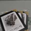 8x10 Picture Frame Set - 3 Pack, Textured Black Solid Wood, HD Tempered Glass, Gallery Photo Frame, Table or Wall Display