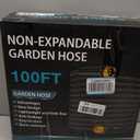 Garden Hose 100FT Non-Expanding, Lightweight Hose With 10-Function Nozzle, Leak-Proof, No-Knot, Easy to Carry, Wear-Resistant, Sturdy 3/4GHT Flexible Water Hose for Yard Garden Outdoor