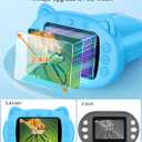 Microscope for Kids, 2.4 Inch Digital Microscope with 1000X Magnification, Handheld Camera Mini Pocket Magnifying Glass, Educational Christmas Birthday Gifts Toys for Ages 3+, Blue