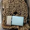 LazBlinds No Tools No Drill Cordless Bamboo Roman Shades, Light Filtering Window Treatment, Roll Up Bamboo Blinds for Windows 28'' W x 48'' H, Ceylon Light Russet