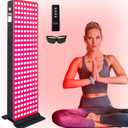 EXESAS Red Light Therapy Device for Full Body, 630nm, 660nm, 810nm & 850nm, Near Infrared Dual-Chip Clinical Grade LED Panel for Smooth Skin, Weight, Pain and Overall Wellness (200LED)